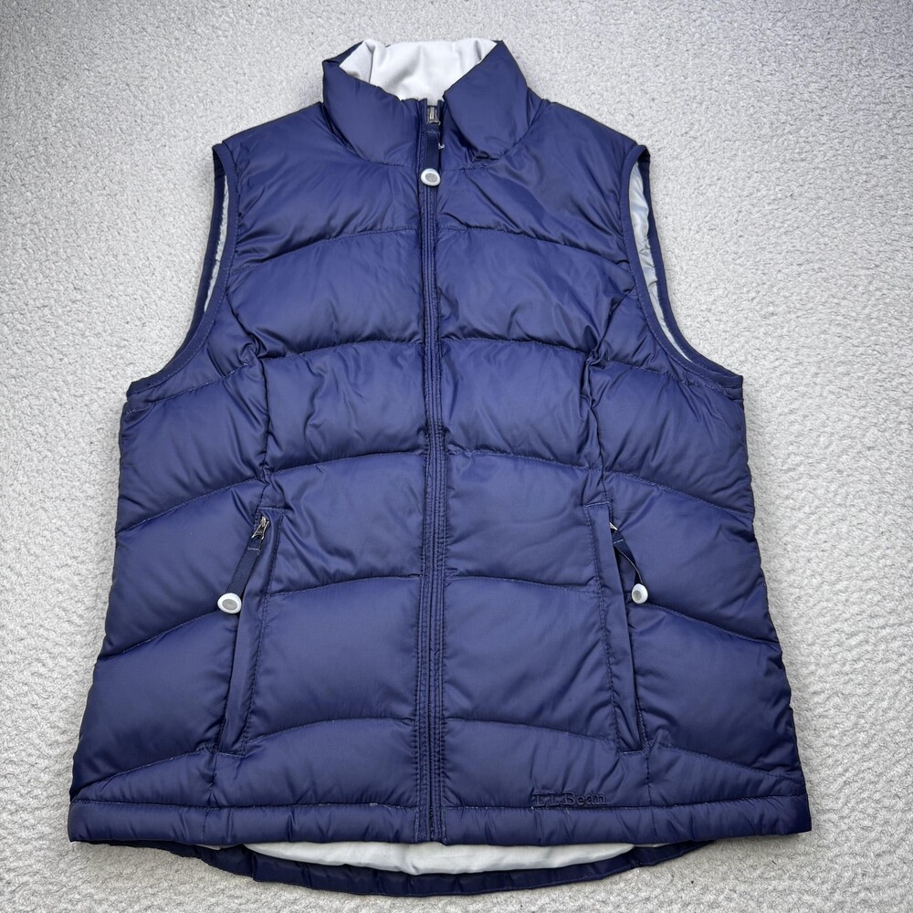 LL Bean Vest Womens Small Goose Down Puffer Quilted Lightweight Outdoor Warm